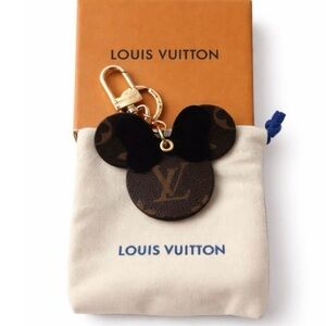 Luxury Black and Brown Mouse Key Holder/ bag charm- Full Inclusion